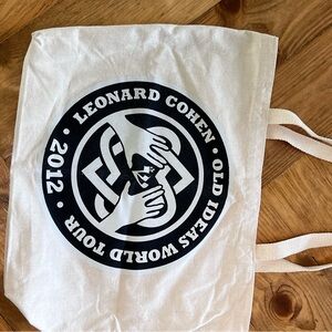 Leonard Cohen concert tour tote - EVENT ONLY ITEM (2012)